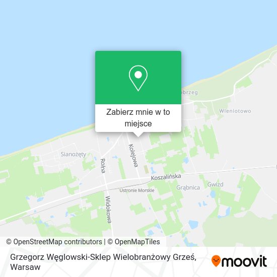 Mapa Grzegorz Węglowski-Sklep Wielobranżowy Grześ