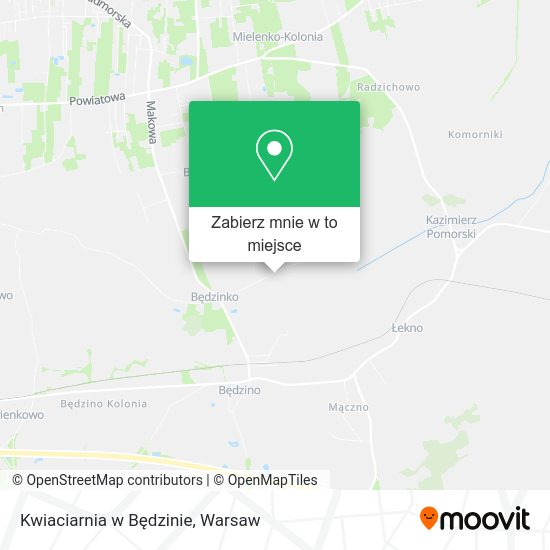 Mapa Kwiaciarnia w Będzinie