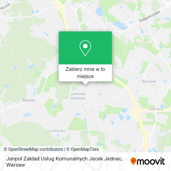 Mapa Janpol Zakład Usług Komunalnych Jacek Jednac