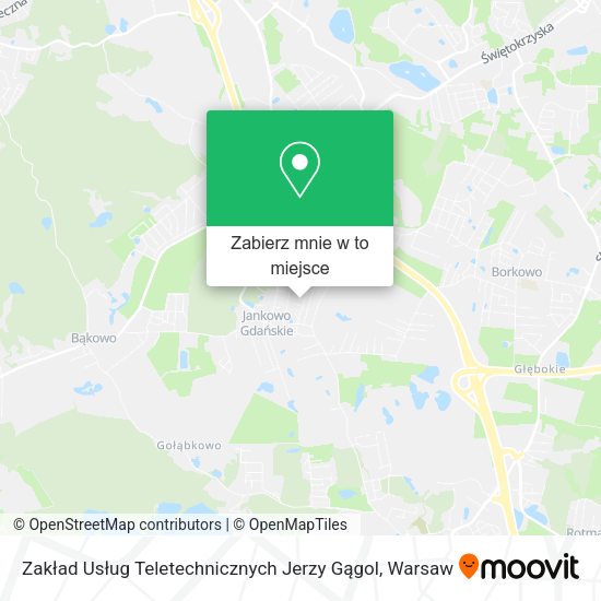 Mapa Zakład Usług Teletechnicznych Jerzy Gągol