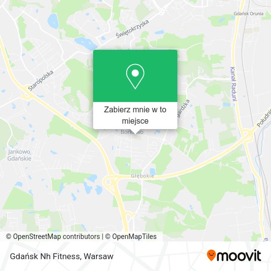 Mapa Gdańsk Nh Fitness