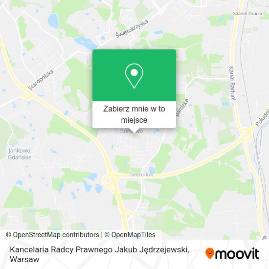 Mapa Kancelaria Radcy Prawnego Jakub Jędrzejewski