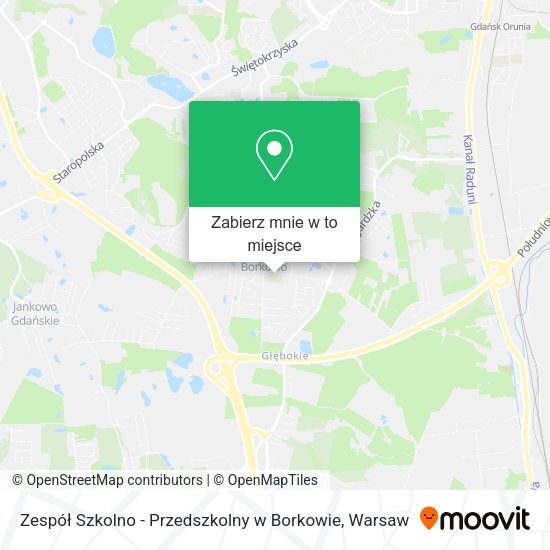 Mapa Zespół Szkolno - Przedszkolny w Borkowie