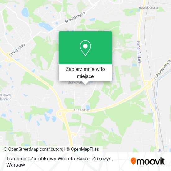 Mapa Transport Zarobkowy Wioleta Sass - Żukczyn