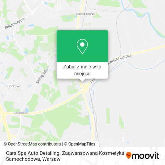 Mapa Cars Spa Auto Detailing. Zaawansowana Kosmetyka Samochodowa