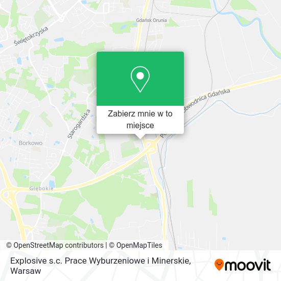 Mapa Explosive s.c. Prace Wyburzeniowe i Minerskie