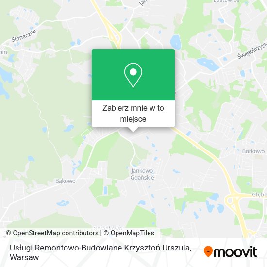 Mapa Usługi Remontowo-Budowlane Krzysztoń Urszula