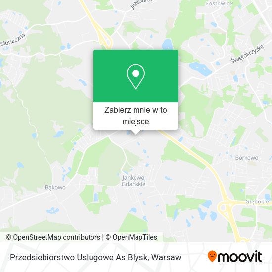 Mapa Przedsiebiorstwo Uslugowe As Blysk