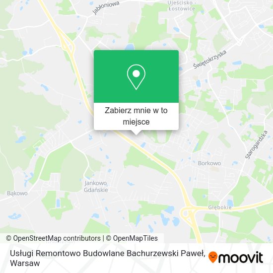 Mapa Usługi Remontowo Budowlane Bachurzewski Paweł