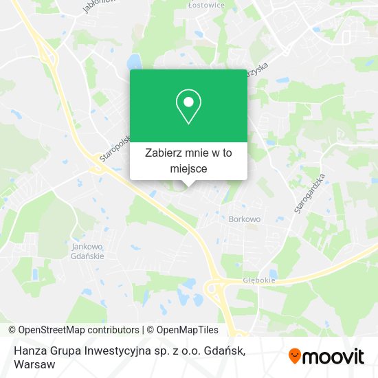 Mapa Hanza Grupa Inwestycyjna sp. z o.o. Gdańsk