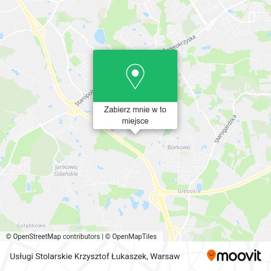 Mapa Usługi Stolarskie Krzysztof Łukaszek