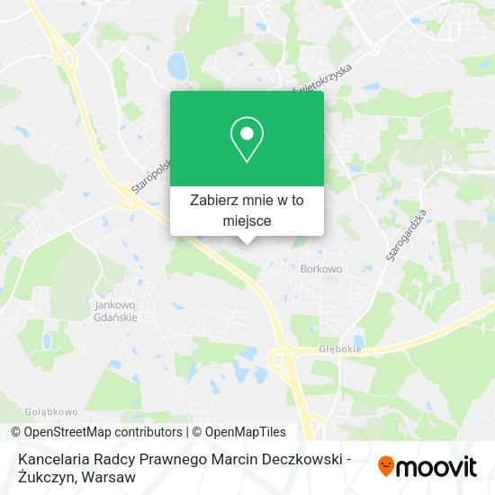 Mapa Kancelaria Radcy Prawnego Marcin Deczkowski - Żukczyn