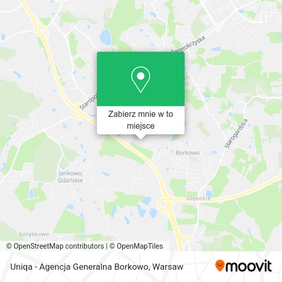 Mapa Uniqa - Agencja Generalna Borkowo