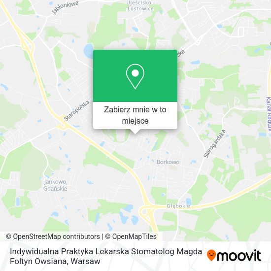 Mapa Indywidualna Praktyka Lekarska Stomatolog Magda Foltyn Owsiana