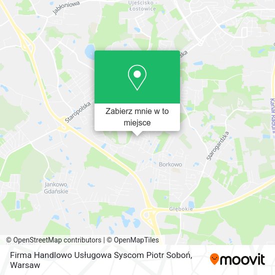 Mapa Firma Handlowo Usługowa Syscom Piotr Soboń