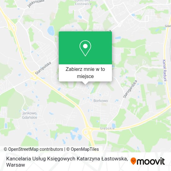 Mapa Kancelaria Usług Księgowych Katarzyna Łastowska