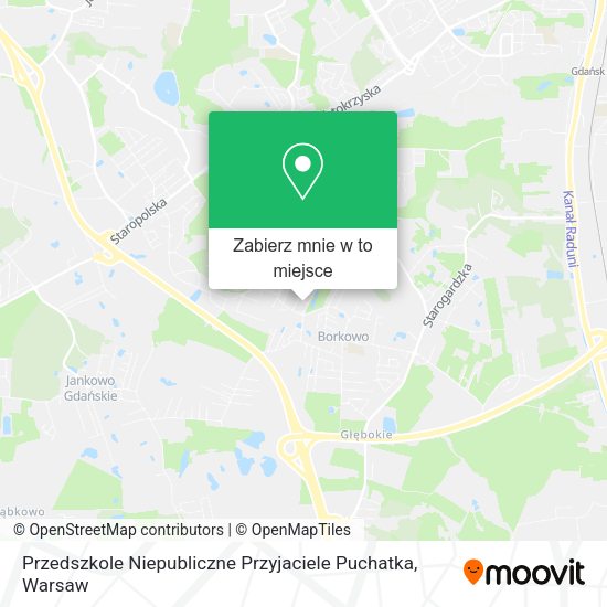 Mapa Przedszkole Niepubliczne Przyjaciele Puchatka