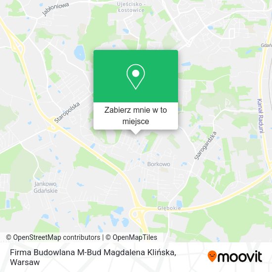 Mapa Firma Budowlana M-Bud Magdalena Klińska