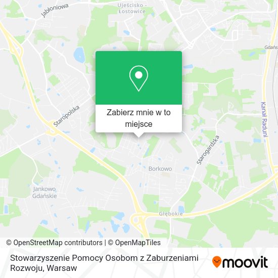 Mapa Stowarzyszenie Pomocy Osobom z Zaburzeniami Rozwoju