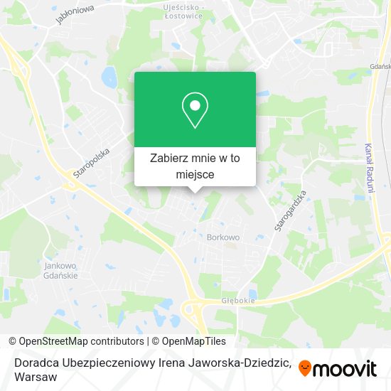 Mapa Doradca Ubezpieczeniowy Irena Jaworska-Dziedzic