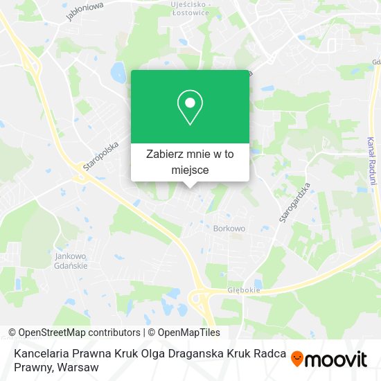 Mapa Kancelaria Prawna Kruk Olga Draganska Kruk Radca Prawny