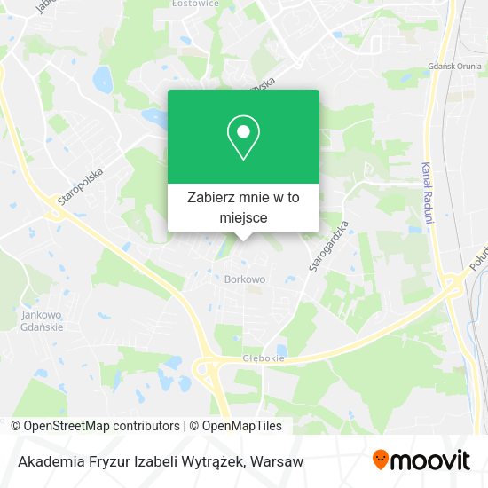 Mapa Akademia Fryzur Izabeli Wytrążek