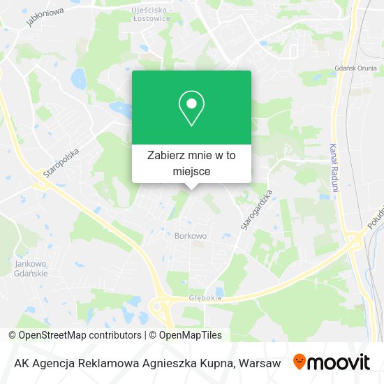 Mapa AK Agencja Reklamowa Agnieszka Kupna