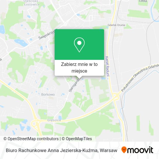 Mapa Biuro Rachunkowe Anna Jezierska-Kuźma