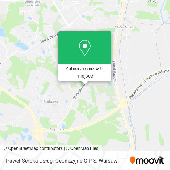 Mapa Paweł Seroka Usługi Geodezyjne G P S