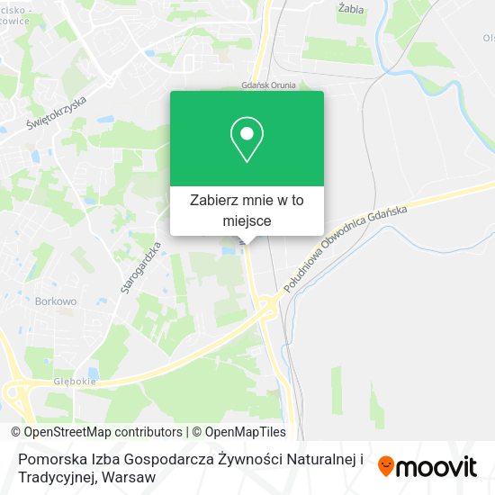 Mapa Pomorska Izba Gospodarcza Żywności Naturalnej i Tradycyjnej