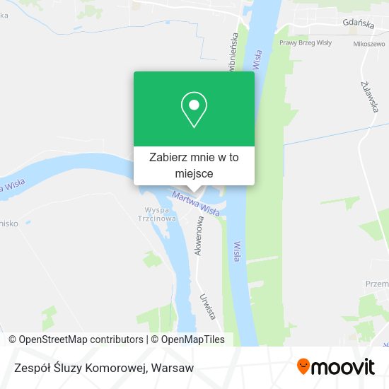 Mapa Zespół Śluzy Komorowej