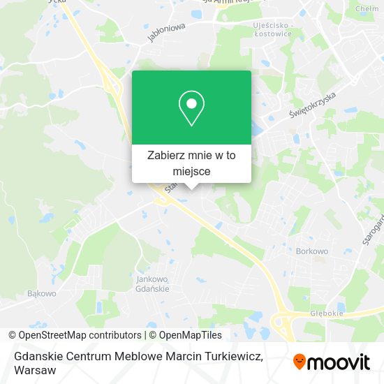 Mapa Gdanskie Centrum Meblowe Marcin Turkiewicz