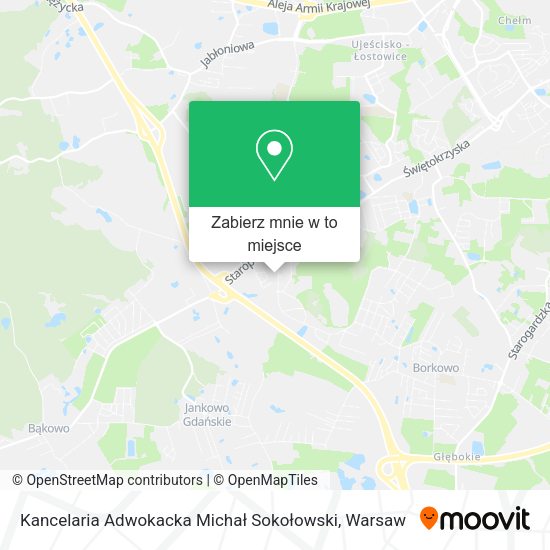 Mapa Kancelaria Adwokacka Michał Sokołowski