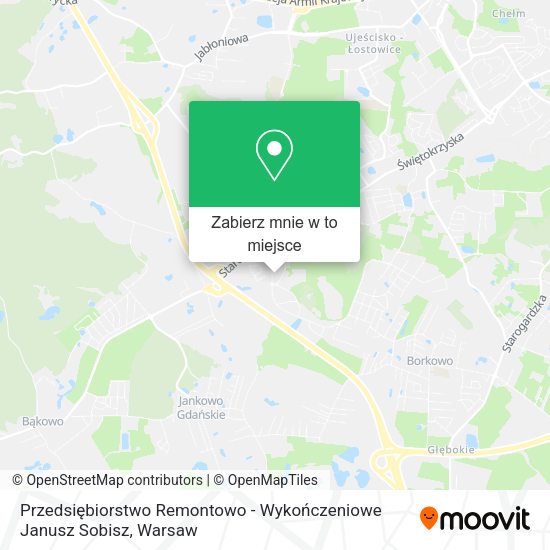 Mapa Przedsiębiorstwo Remontowo - Wykończeniowe Janusz Sobisz