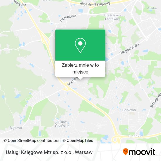 Mapa Usługi Księgowe Mtr sp. z o.o.