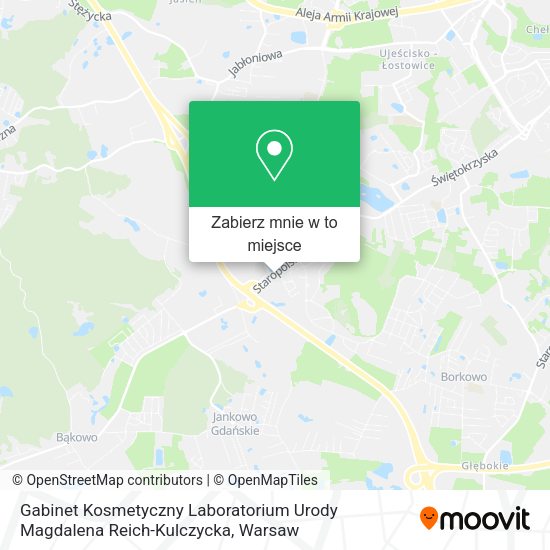 Mapa Gabinet Kosmetyczny Laboratorium Urody Magdalena Reich-Kulczycka