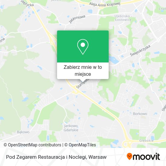 Mapa Pod Zegarem Restauracja i Noclegi