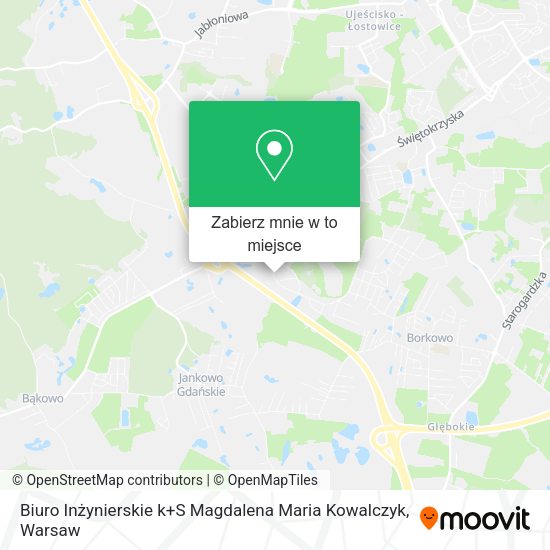 Mapa Biuro Inżynierskie k+S Magdalena Maria Kowalczyk