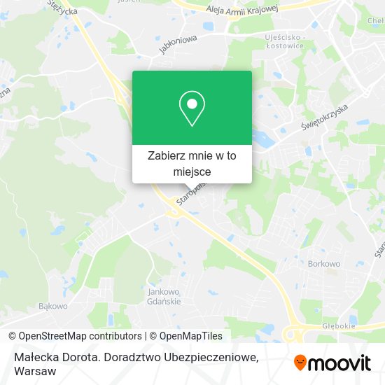 Mapa Małecka Dorota. Doradztwo Ubezpieczeniowe