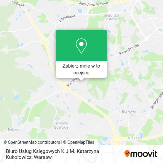 Mapa Biuro Usług Księgowych K.J.M. Katarzyna Kukołowicz