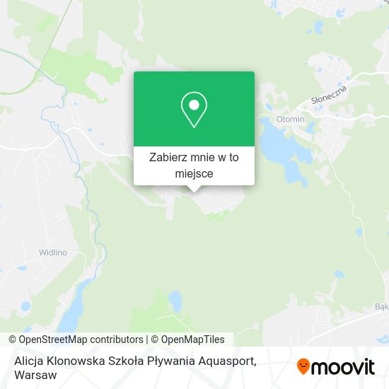 Mapa Alicja Klonowska Szkoła Pływania Aquasport