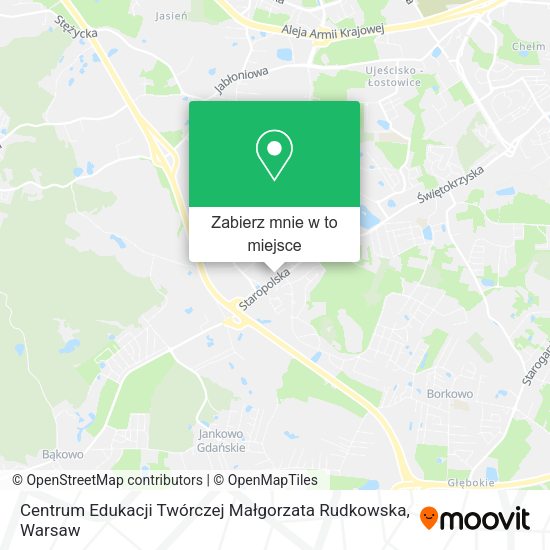 Mapa Centrum Edukacji Twórczej Małgorzata Rudkowska