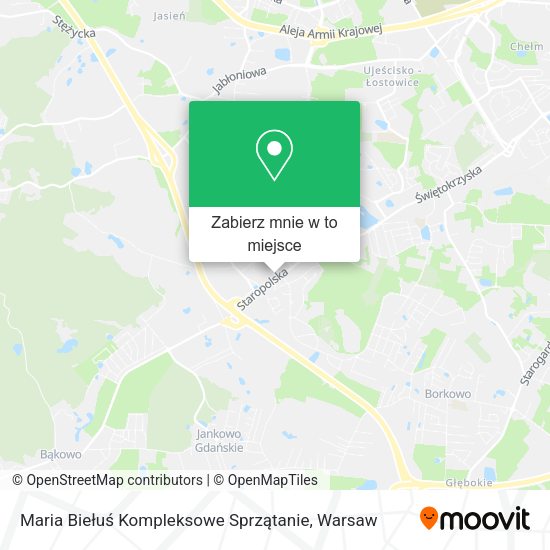 Mapa Maria Biełuś Kompleksowe Sprzątanie