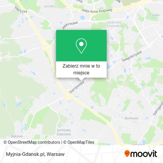 Mapa Myjnia-Gdansk.pl