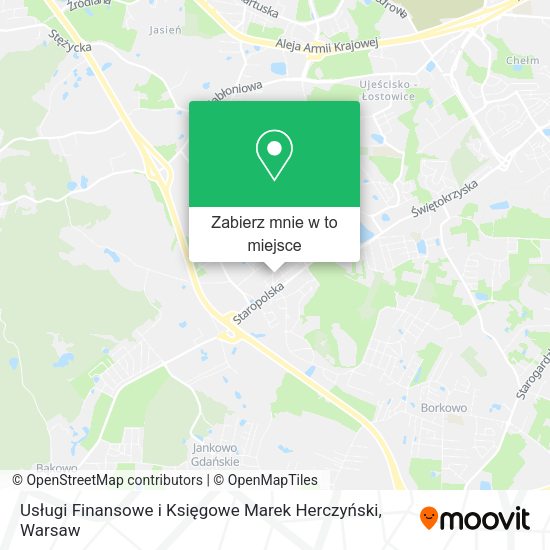 Mapa Usługi Finansowe i Księgowe Marek Herczyński