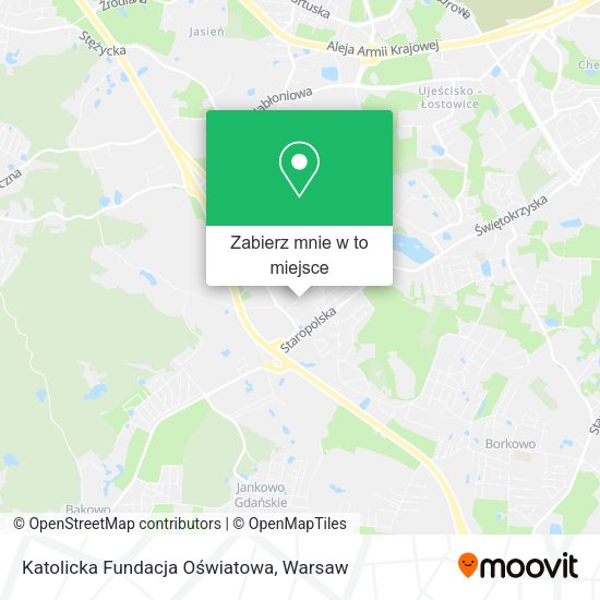 Mapa Katolicka Fundacja Oświatowa