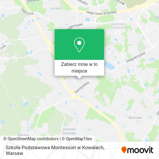 Mapa Szkoła Podstawowa Montessori w Kowalach