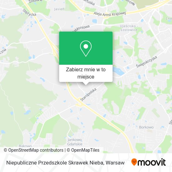 Mapa Niepubliczne Przedszkole Skrawek Nieba