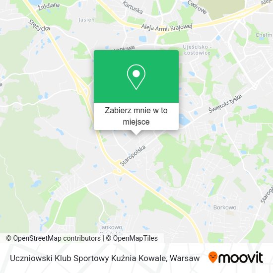 Mapa Uczniowski Klub Sportowy Kuźnia Kowale