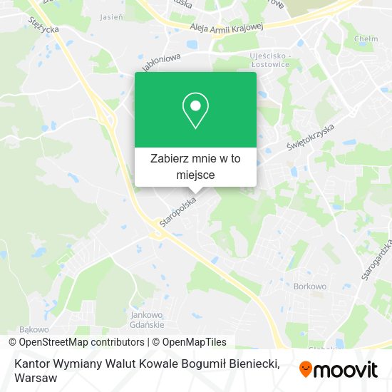 Mapa Kantor Wymiany Walut Kowale Bogumił Bieniecki